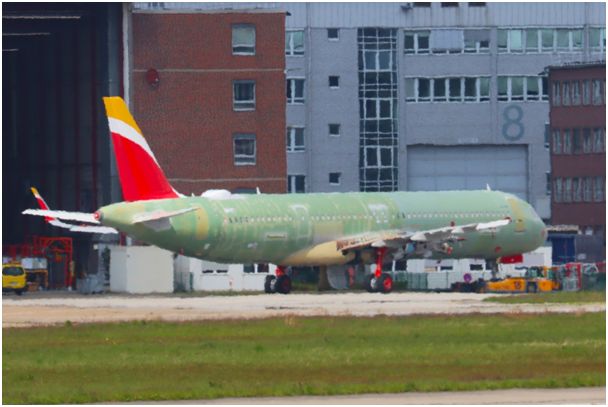 V Hamburku zachycen Airbus A321XLR pro Iberii
